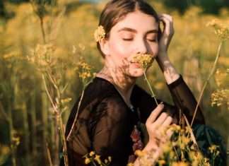 Beneath the Smells, and Sights… girl-smelling-flowers