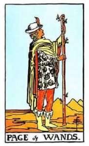 page of wands tarot card