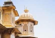 view from city palace udaipur
