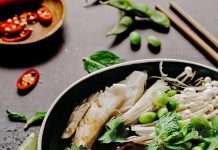 vegetables on a cook pot