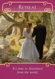 retreat romance oracle card