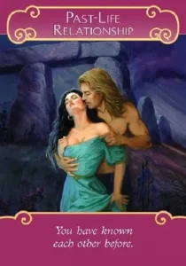 past life relationship oracle card