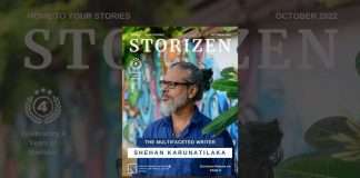 Storizen Magazine October 2022 - Shehan Karunatilaka Booker prize winner 2022