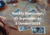 Weekly Horoscope: 29 September to 5 October 2024 Weekly Horoscope 29 September to 5 October 2024 Storizen Magazine