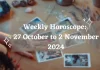 Weekly Horoscope 27 October to 2 November 2024 Storizen Magazine