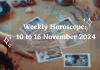 Weekly Horoscope 10 to 16 November 2024 Storizen Magazine
