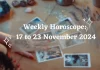 Weekly Horoscope 17 to 23 November 2024 Storizen Magazine