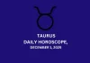 Taurus Daily Horoscope December 1, 2025 Storizen