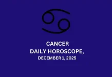 Cancer Horoscope Today, December 1, 2025 — Your Daily Astrology Prediction Cancer Daily Horoscope December 1