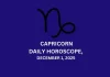 Capricorn Daily Horoscope December 1
