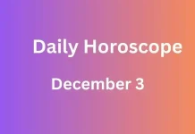 Daily Horoscope December 3 Storizen