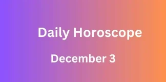 Daily Horoscope December 3 Storizen