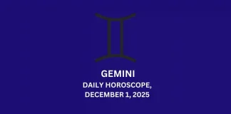 Gemini Daily Horoscope December 1