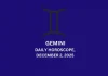 Gemini Daily Horoscope December 2