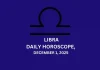 Libra Daily Horoscope December 1