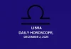 Libra Daily Horoscope December 2
