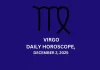 Virgo Daily Horoscope December 2