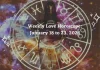 Weekly Love Horoscope January 18 to 23, 2026