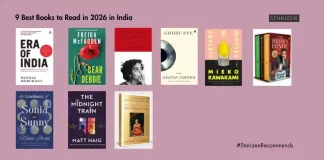 Infographic of the 9 best books to read in 2026 in India featuring Arundhati Roy and Amitav Ghosh