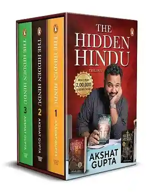 The Hidden Hindu book cover by Akshat Gupta – Indian Mythological Thriller Series