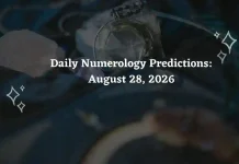 Daily Numerology Predictions August 28, 2026: Forecast for Numbers 1 to 9 (Career, Love & Money) Daily Numerology Predictions for All Zodiac Signs – August 28, 2026