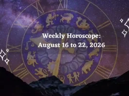 Weekly Horoscope August 16–22, 2026: Sun Sign & Tarot Predictions for All 12 Zodiac Signs Weekly Horoscope for All Zodiac Signs – August 16 to 22, 2026