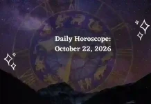 Horoscope Today, October 22, 2026, for All Zodiac Signs: Waxing Gibbous Moon in Aquarius Daily Horoscope for All Zodiac Signs – October 22, 2026