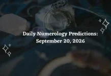 Daily Numerology Predictions – September 20, 2026