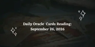Daily Oracle Cards Reading for All Zodiac Signs – September 26, 2026