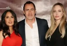 Salma Hayek Pinault, Demian Bichir, and Angelina Jolie attend Without Blood New York Special Screening