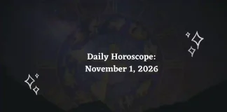Daily Horoscope for all 12 Zodiac Signs – November 1, 2026