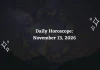 Daily Horoscope: November 13, 2026 – Predictions for All Zodiac Signs Daily Horoscope for all 12 Zodiac Signs – November 13, 2026