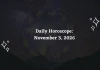 Daily Horoscope for all 12 Zodiac Signs – November 3, 2026