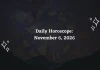 Daily Horoscope: November 6, 2026 – Predictions for All Zodiac Signs Daily Horoscope for all 12 Zodiac Signs – November 6, 2026