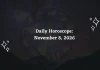 Daily Horoscope for all 12 Zodiac Signs – November 8, 2026
