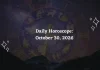 Daily Horoscope for all 12 Zodiac Signs – October 30, 2026