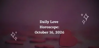 Daily Love Horoscope – October 16, 2026