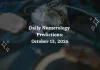 Daily Numerology Predictions – October 13, 2026