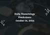 Daily Numerology Predictions for October 16, 2026: Numbers 1–9 Daily Numerology Predictions – October 16, 2026