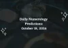 Daily Numerology Predictions for October 18, 2026: Numbers 1–9 Daily Numerology Predictions – October 18, 2026