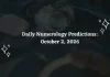 Daily Numerology Predictions October 2, 2026: Forecast for Numbers 1 to 9 (Career, Love & Money) Daily Numerology Predictions – October 2, 2026