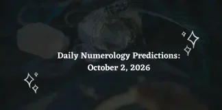 Daily Numerology Predictions – October 2, 2026