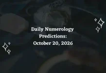Daily Numerology Predictions for October 20, 2026: Numbers 1–9 Daily Numerology Predictions – October 20, 2026