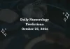 Daily Numerology Predictions – October 25, 2026