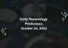 Daily Numerology Predictions – October 26, 2026