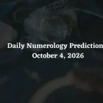Daily Numerology Predictions – October 4, 2026