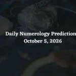 Daily Numerology Predictions – October 5, 2026