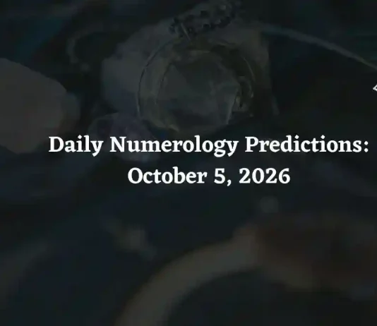 Daily Numerology Predictions – October 5, 2026