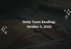 Daily Tarot Reading for All Zodiac Signs – October 3, 2026