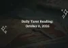 Daily Tarot Reading for All Zodiac Signs – October 8, 2026]